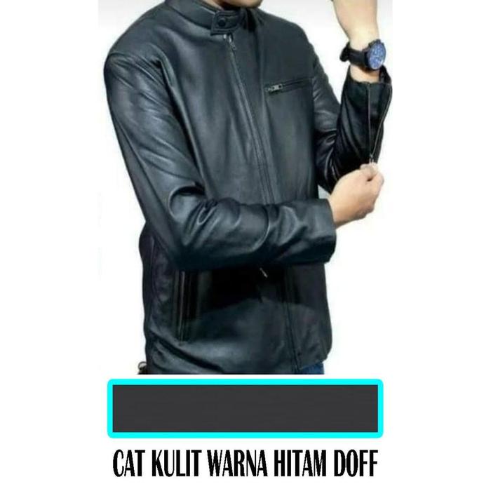 Cat Kulit Warna Hitam Doff Untuk Jaket,Sepatu,Tas,Dompet...Dll (200Ml)