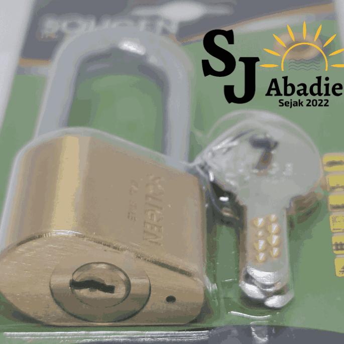 (1 Pc) Soligen Gembok Per Komputer Kuningan 30 40 50 60 Mm Leher Pendek / Panjang | SJ ABADIE |