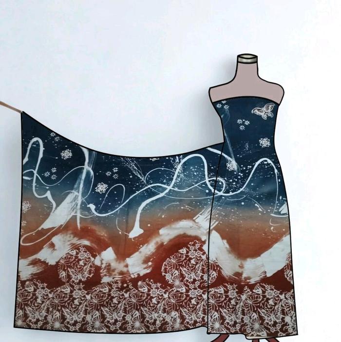 KAIN BATIK ABSTRAK KONTEMPORER BATIK TEMANGGUNG