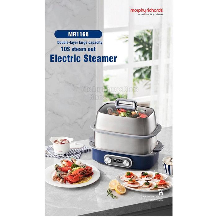 MORPHY RICHARDS MR1168 Penguap Listrik Multifungsi 304 Panci Uap