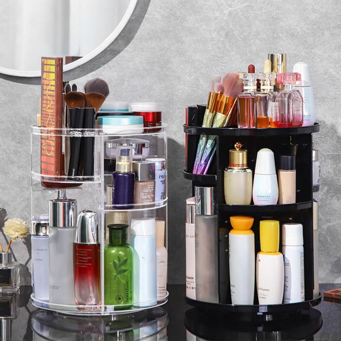 Cosmetics Storage Box Nail Display Stand Rotating Cosmetics Storage