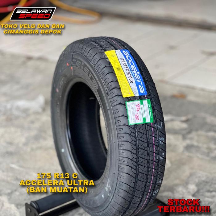 BAN MOBIL TUBLES STANDART KUALITAS BAGUS MEREK ACCELERA ULTRA5 175 C 8 PR R13 Starlet  Toyota Soluna