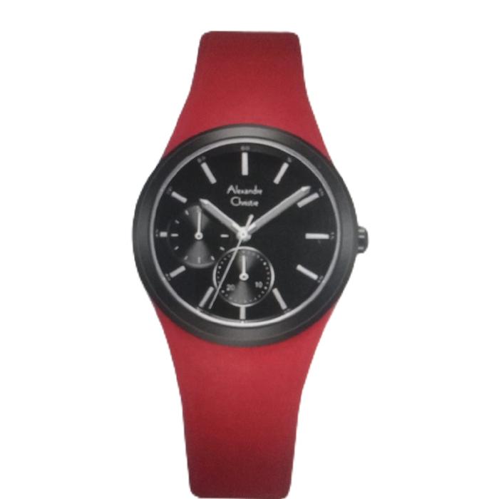 Jam tangan wanita Alexandre Christie AC 2663 Garansi resmi 1 tahun Strap rubber karet watches quartz