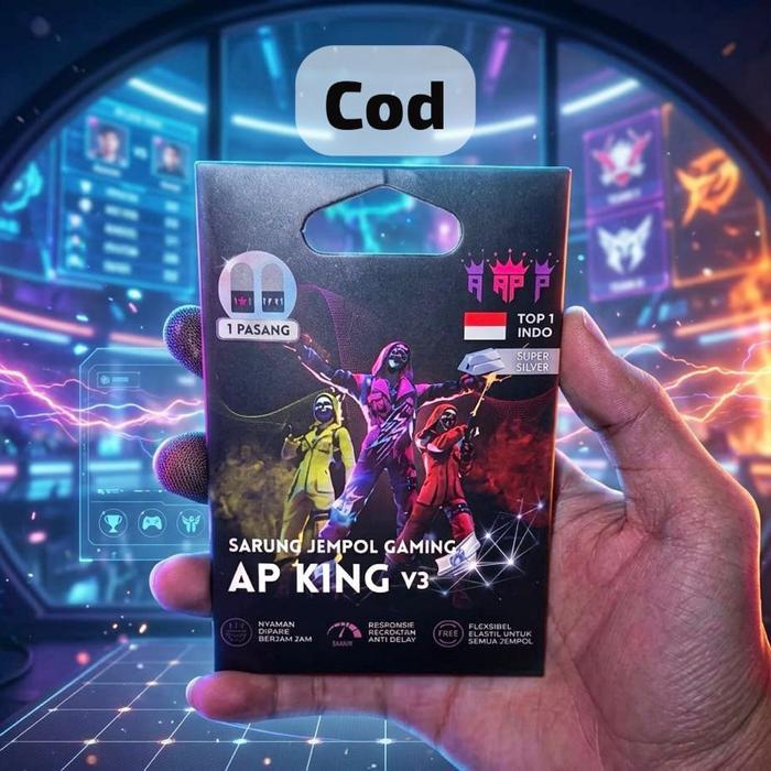 FLASHSALE!! Cod Sarung Jempol AP King V3 Anti Keringat Super Sensitif untuk FF dan ML Top 1 Indonesi