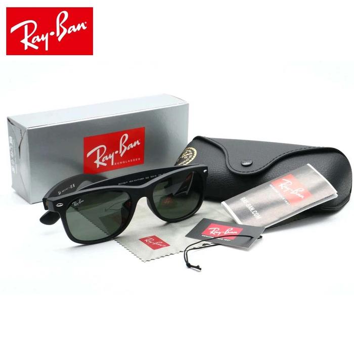 KACAMATA RAYBAN NEW WAYFARER RB2132 622 BLACK DOFF AUTHENTIC SUNGLASSES ORIGINAL