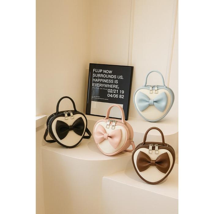 Tas Selempang & Bahu Wanita Minatur Love Tas Lucu Minilove Pita