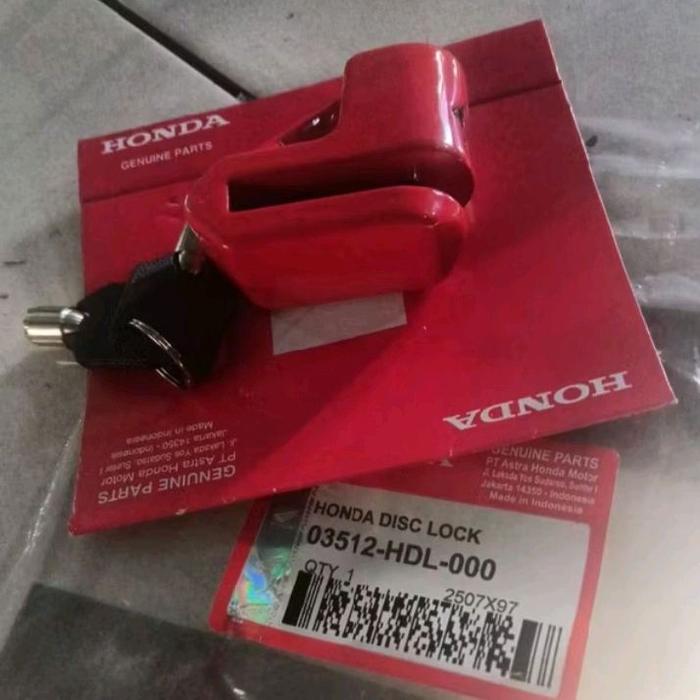 kunci gembok cakram disk lock vario 110 125 150 scoopy beat spacy pcx adv all honda ori ahm honda