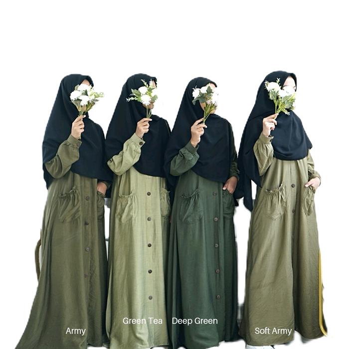 Gamis syahidah, bahan pololinen