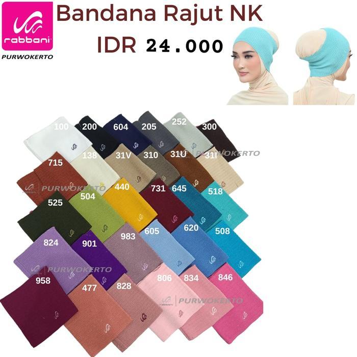Bandana Rajut Rabbani - ciput rajut Rabbani