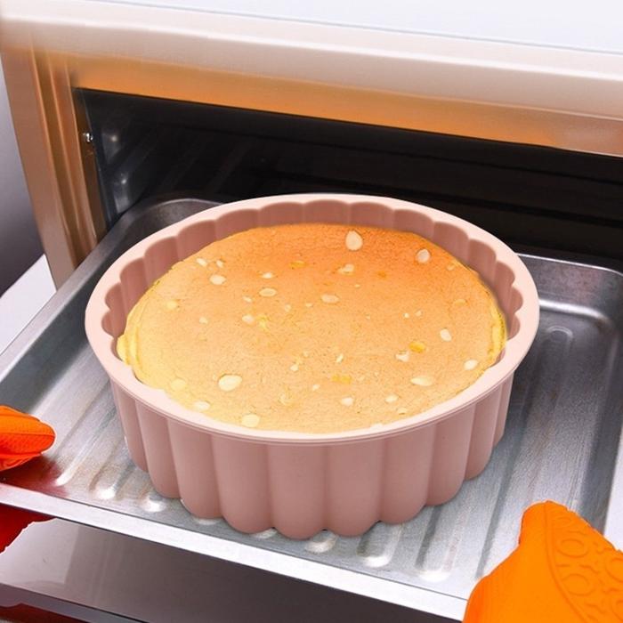 【COD】Cetakan Puding Kue Marmer Butter Cake Cetakan Kue Silikon/Cetakan Silikon Charlotte Loyang Pudi