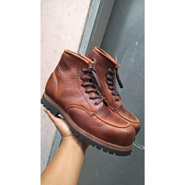 NEW Sepatu redwing moc toe boots safety kulit asli by xrider