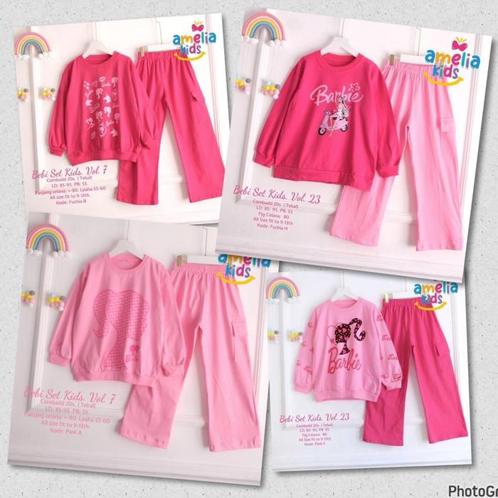 Bebi set kids by amelia kids | Koleksi oneset barbie anak umur 9-13 tahun | oneset barbie anak umur 