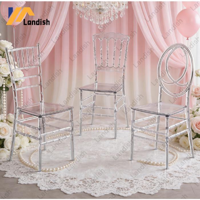 TERBARU Wedding Acrylic Chair Kursi Akrilik Pelaminan Transparent Kursi kursi Makan Mewah Dekorasi P
