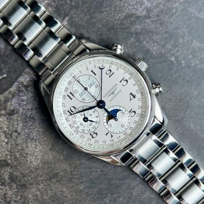 LONGINES MASTER COLLECTION CHRONO MOONPHASE 40 mm Automatic Watch Stainless Steel