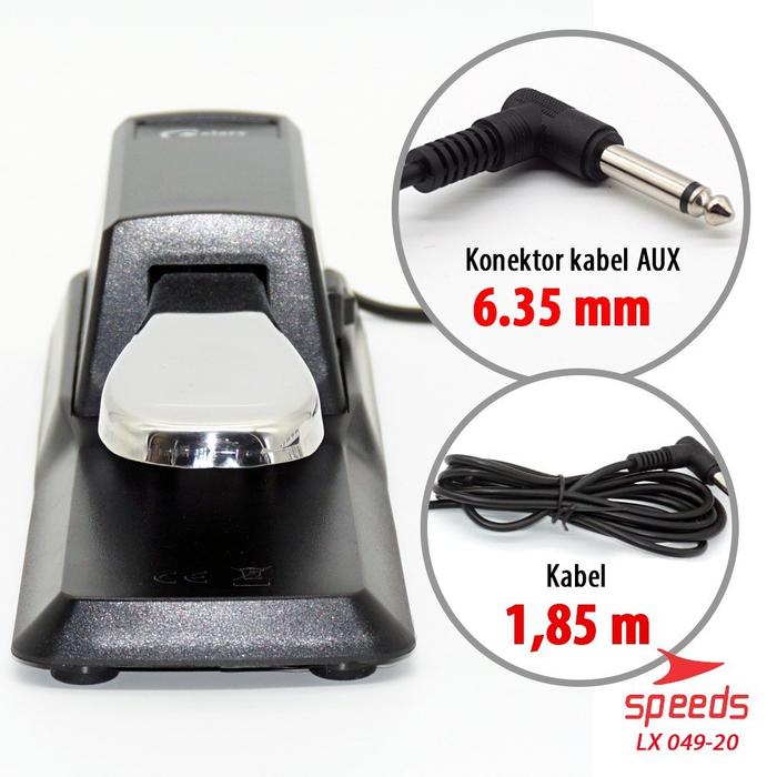 SPEEDS Alat Musik Sustain Pedal Universal Keyboard-Piano Elektrik Synthesizer Digital 049-20
