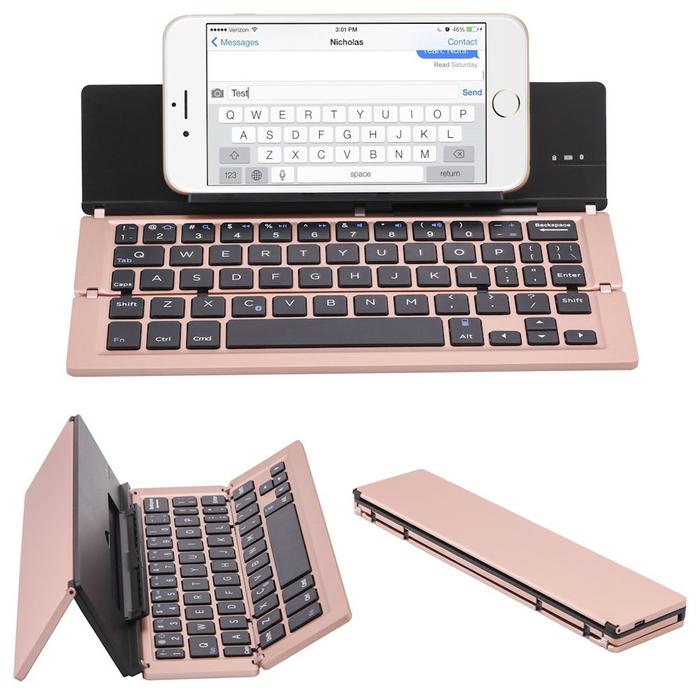 3.0 Wireless Keyboard Portable Tablet Keyboard for PC Laptop Aluminum