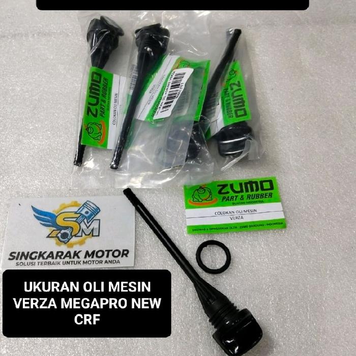 UKURAN OLI MESIN COLOKKAN OLI MESIN VERZA MEGAPRO NEW CRF ZUMO