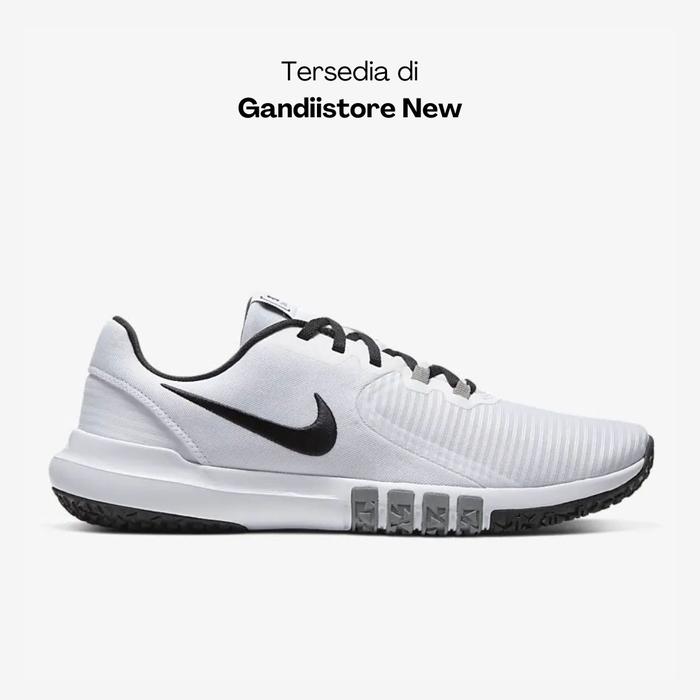 Sepatu Sneakers Pria Nike Flex Control TR4 CD0197 100 White Black Smoke Grey Men