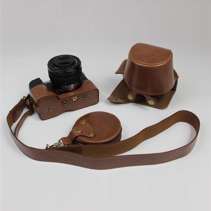 A7C Kamera Case Mewah PU Kulit Case Pelindung PENUTUP UNTUK Sony A7C