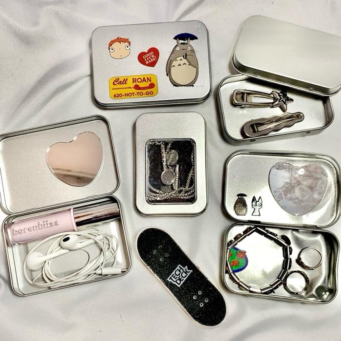MINI TIN CASE /MINI STATIONEY / BOX KALENG / KOTAK AESTETIC / KOTAK PENYIMPANAN