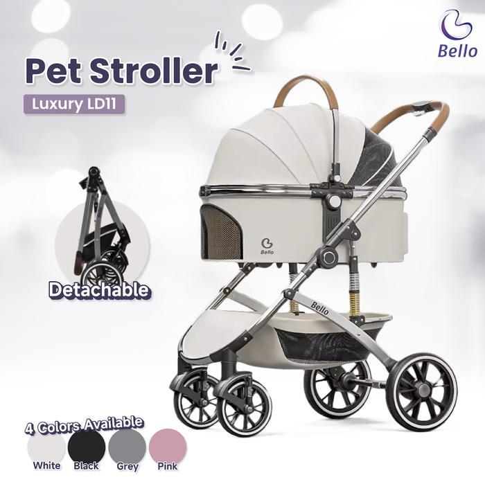 TERLARIS BELLO PET STROLLER DETACHABLE LUXURY LD11