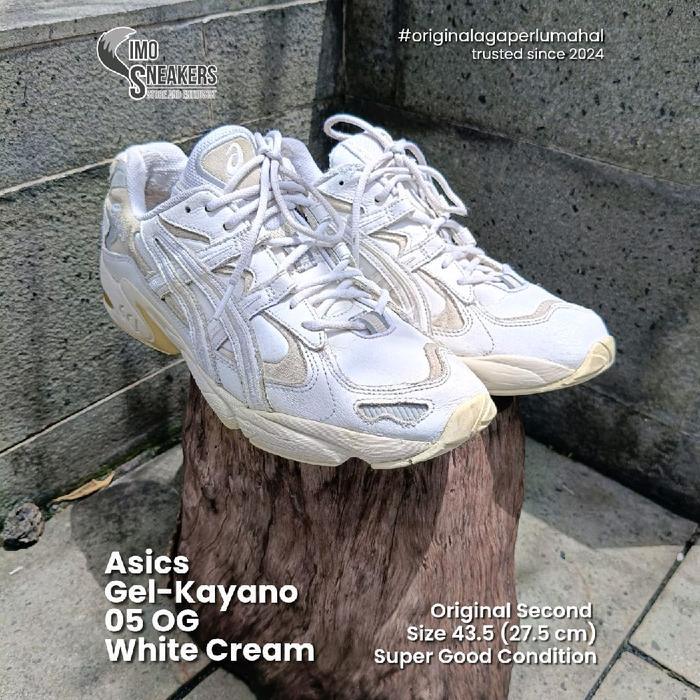 Asics Gel-Kayano 05 5 OG Putih Cream Sepatu Sneakers Original