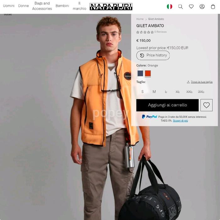 rompi Ambato Vest napapijri gilet orange