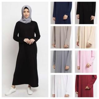 Baju Gamis Premium/ Daleman Baju Gamis Dres Panjang Polos long dress