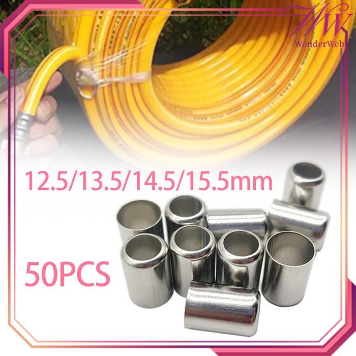 50pcs/Set Klem Selang High Pressure 12.5/13.8/14.5/15.5mm Stainless Steel Selongsong Klem Selang Kom