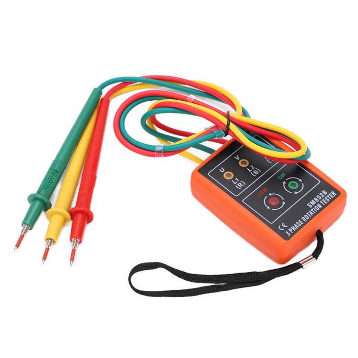 Phase Sequence Meter Beautiful 3 Phase Rotation Tester SM852B for