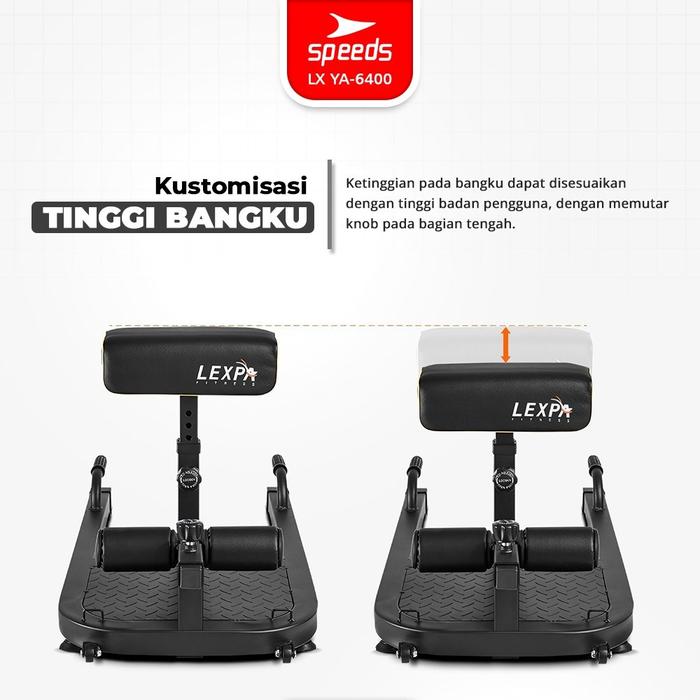SPEEDS Squat Machine Alat Fitness Bench Gym Indoor Outdoor Olahraga Multifungsi Sit Up Push Up Bar 0