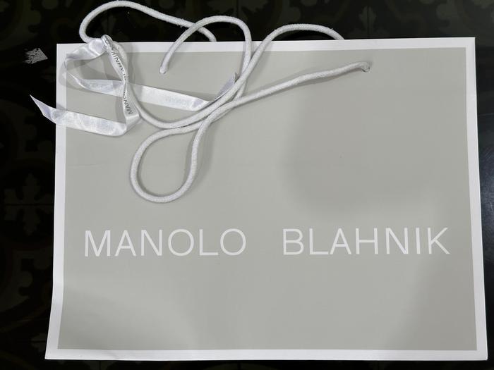 Luxury Branded Shopping Bag 100% Original ― Manolo Blahnik (30.5 x 40.5 cm)