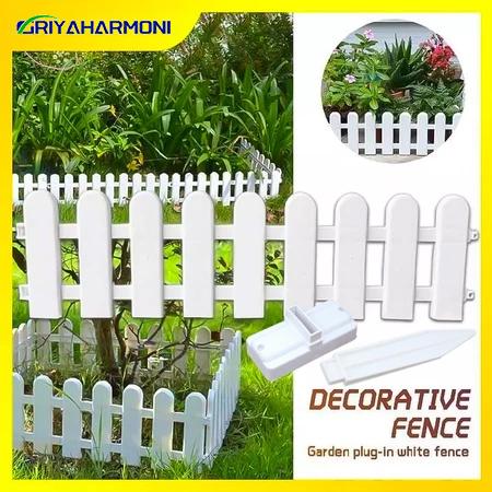 【Cod】Pagar Taman Plastik/Pagar Taman/Pagar/Taman/Diy Dekorasi Pagar Taman/Pagar Putih Pagar Hiasan