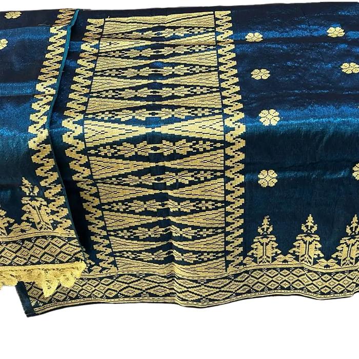 Kain Songket Tenun Silungkang/Songket Set Selendang Renda Koto Gadang/Songket Tenun Silungkan Benang