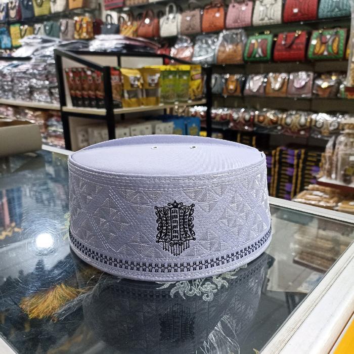 Peci Lobe Motif Khas Aceh / Peci Assagofah Motif Pintu Aceh Pasti Ori