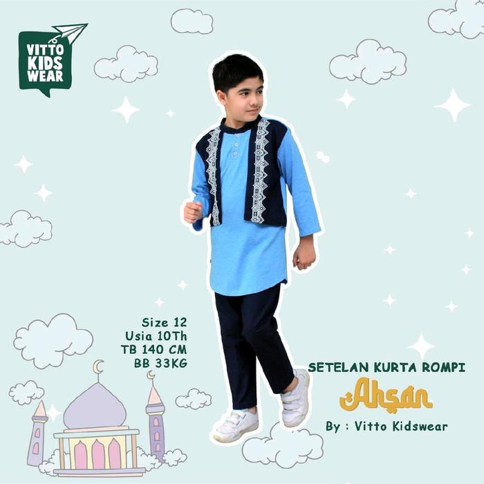 SETELAN ANAK AHSAN KOKO KURTA BY VITTO KIDSWEAR