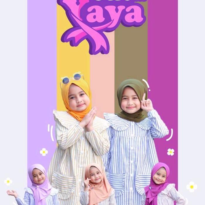 SET TUNIK YAYA by QUENSHA || SETELAN JILBAB+TUNIK+CELANA