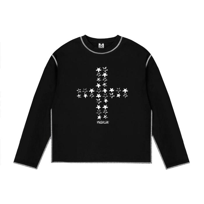 LONGSLEEVE BOXY | GRUNGE STAR | YIKESALLDAY