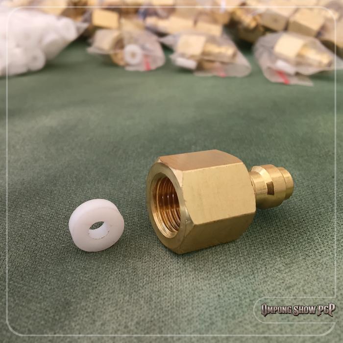 Kupler Drat Dalam Kuningan (Bonus Teflon), Mini Kupler Jantan Drat Dalam, Kupler Kuningan, Kupler Dr