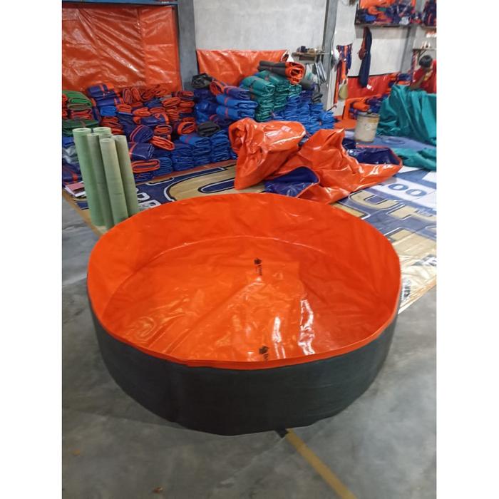 Kolam Terpal D2 T60cm Untuk Budidaya ikan untuk kolam renang