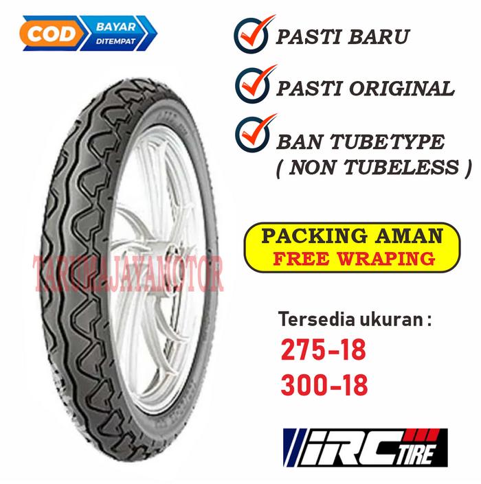 IRC NR25 275 300 Ring 18 Ban Motor Tubetype (Non Tubeless) Tiger RX-King Ninja R Original Motorcycle