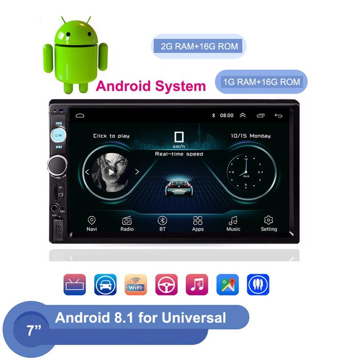 Pemutar Video Android Multimedia Mobil 2 Din Radio Mobil Stereo 2 Din