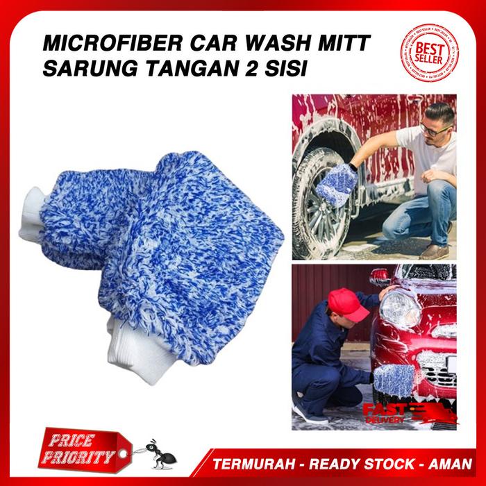 MORSHINE Sarung Tangan Cyclone Ultra Wash Premium Microfiber Wash Mitt Detailing Cuci Motor Mobil