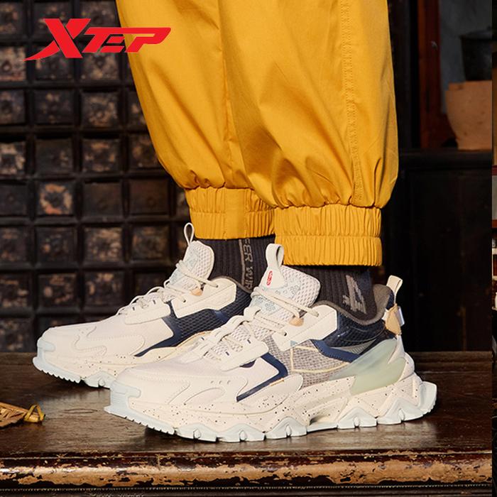 Xtep Sepatu Sneakers Pria Chinoiserie 2022 Sepatu Olahraga Nyaman