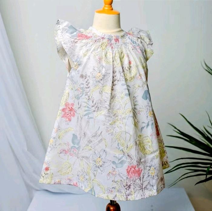 Dress Anak Smocked Vintage