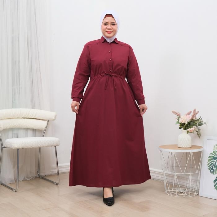 Gamis Jumbo Nyaman Katun Paris| Guangzhou Fashion | 6007