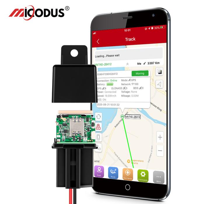 GPS Pelacak Mobil GPS Relay Micodus MV740 MV720 Alarm Mobil GPS