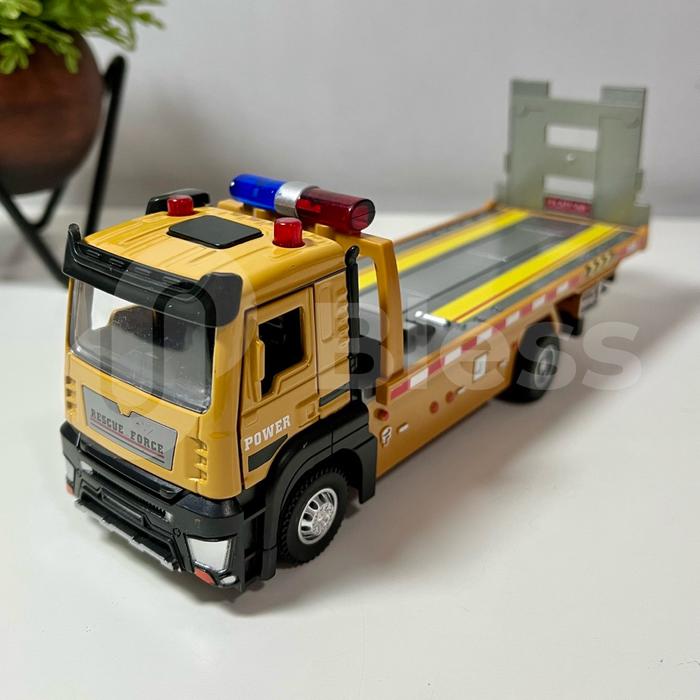 Miniatur Diecast Mobil Truck Trailer Pick Up / Truk Towing 1:32 - Mobil Truk Towing Pajangan Miniatu