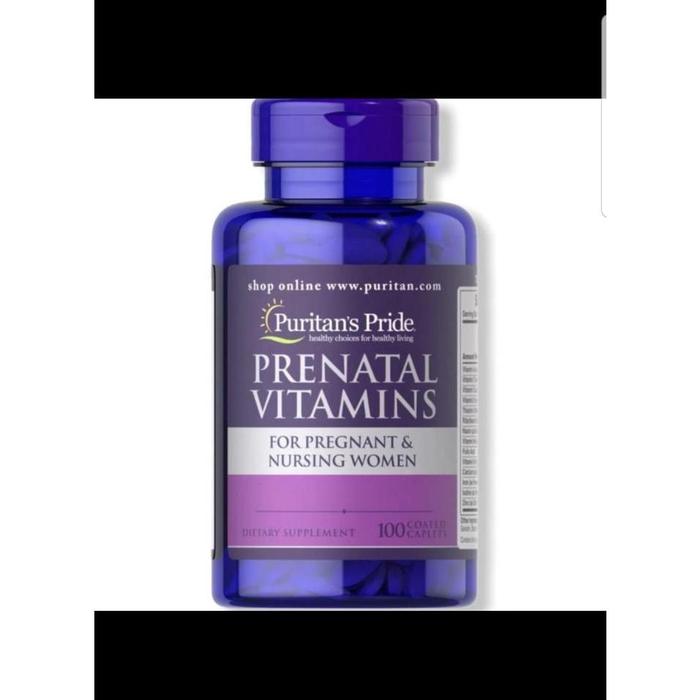 PROMO GUYS Puritan Pride Prenatal Vitamins For Pregnant&Nursing Women 100 Caplets PREMIUM