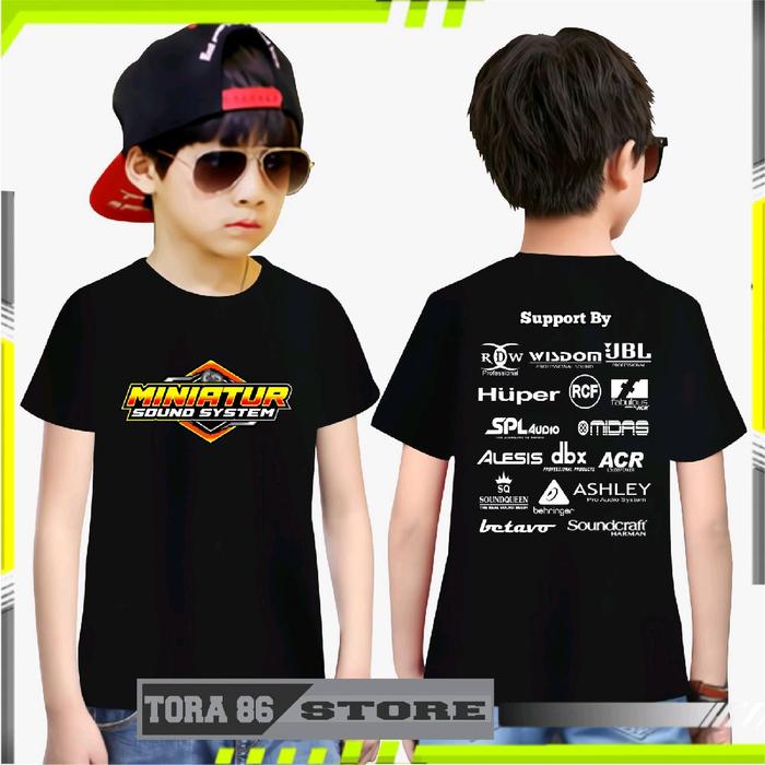kaos anak,kaos sound system,sound miniatur